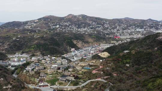 浙江温岭石塘海边的渔村风光