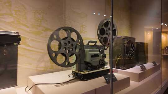 老式电影播放机电影机放映机视频素材模板下载