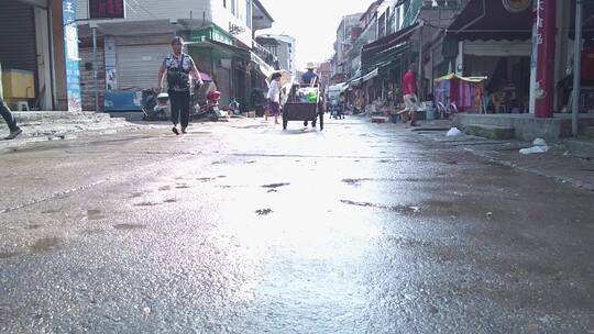 雨后乡镇素材