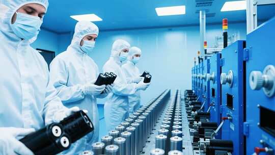 现代工业流水线生产过程