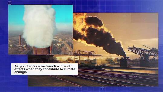 污染拯救环境纪录片文本标题AE模板