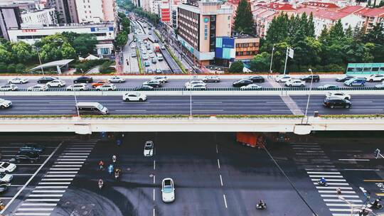 曹宝路沪闵高架路航拍