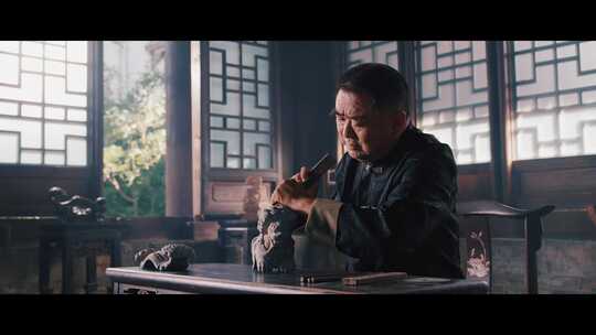 老人室内雕刻传统工艺品  石雕 非遗