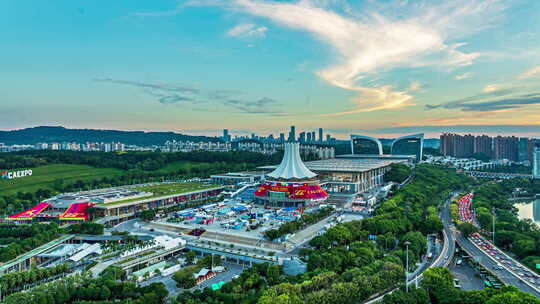 第22届中国东盟博览会延时视频素材