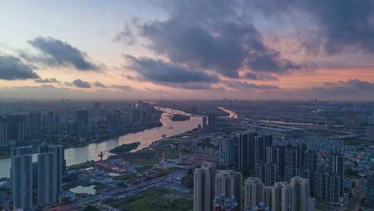 广州荔湾广钢花城日出延时