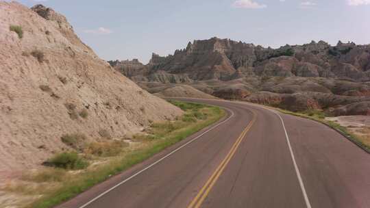 公路，沙漠峡谷，天线，公路