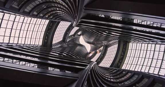 建筑抽象艺术玻璃幕墙幕墙玻璃