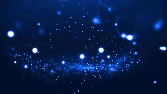 蓝色电影粒子抽象运动