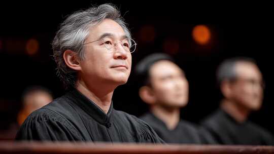 资深专家学者深思熟虑向上看