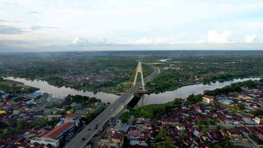 Siak Bridge IV鸟瞰图（Abdul Jalil Alamuddin Syah Bridge）