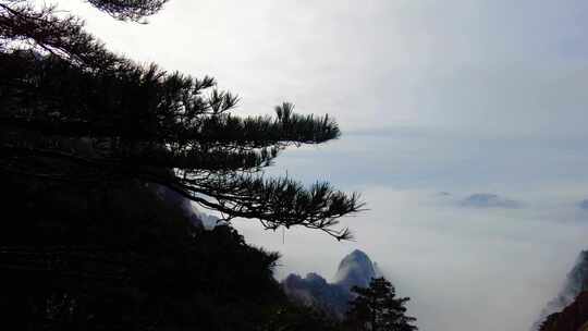 黄山风景区壮观风景延时摄影视频素材