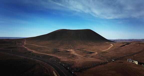 马蹄山火山航拍