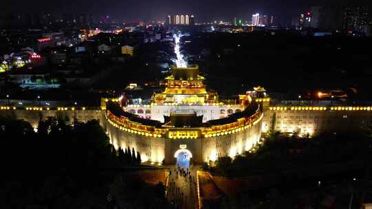 洛阳丽景门夜景航拍