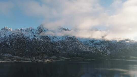 山，湖，挪威，风景