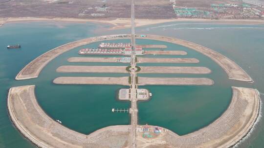 秦皇岛 世界岛 海岸视频素材模板下载