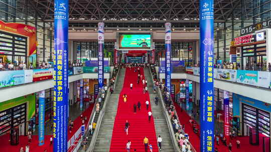 第二十届中国东盟博览会高清延时视频素材