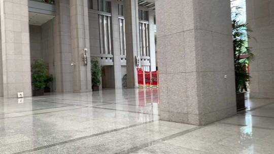 上海银行大厦大厅视频素材模板下载