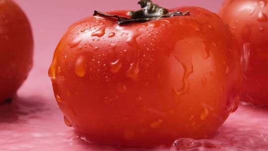 柿子升格 柿子 红柿子 新鲜水果 柿子细节