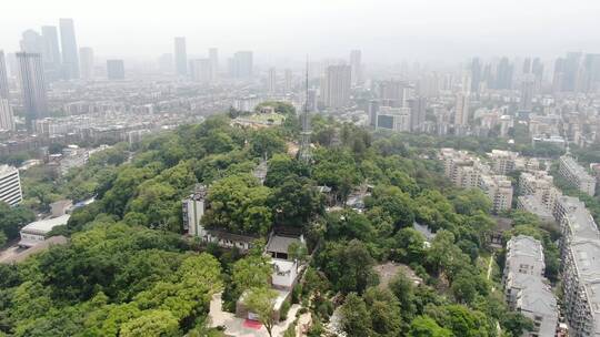 航拍福建福州乌山4A景区