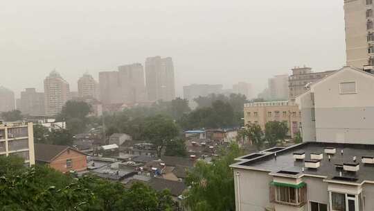 北京暴雨特写