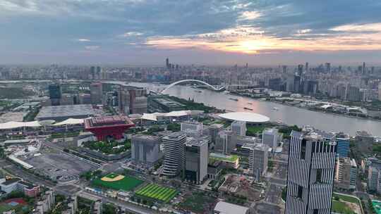 南浦大桥 世博园 黄浦江 上海城市晚霞