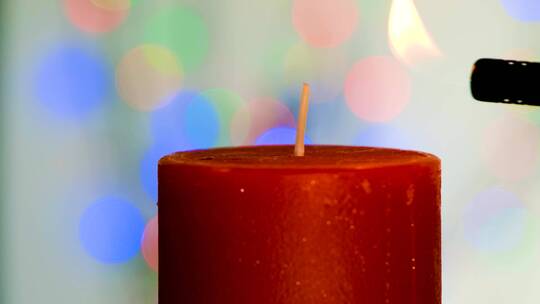 唯美燃烧的蜡烛  蜡烛背景视频 圣诞节蜡烛