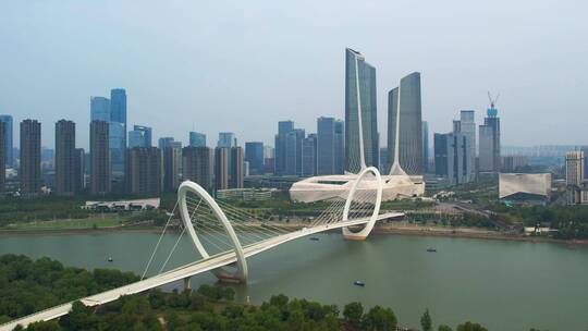 南京市南京之眼步行桥视频素材模板下载