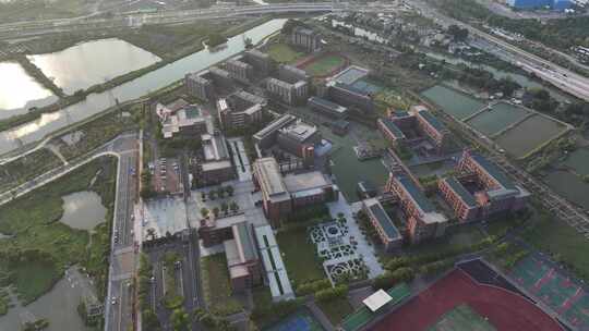 中国广东省广州市华南师范大学附属南沙中学视频素材模板下载