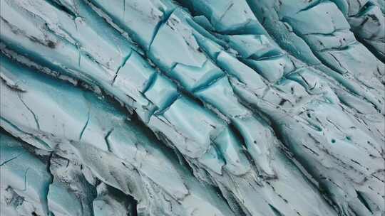 4k航拍冬天的冰岛瀑布冰川风景合集2