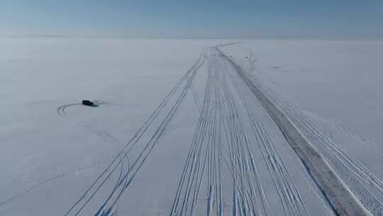 呼伦贝尔草原大冰雪