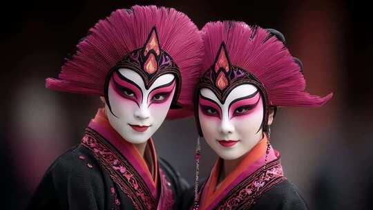 唐朝仕女妆容展示古典唯美东方意境