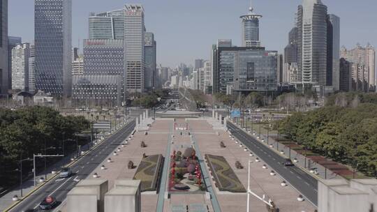 【4K-Dlog】上海浦东世纪大道东方之光雕塑