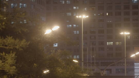 北京国贸车流夜景 夜景车流