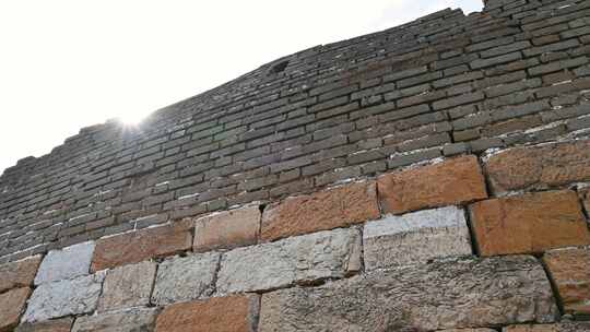 北京明长城遗址历史遗迹残破城墙