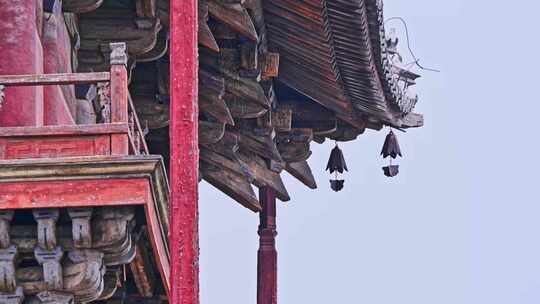 天津蓟县独乐寺观音阁寺庙木构古建筑