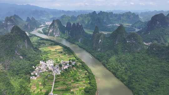 航拍风景 桂林山水 大美中国 壮丽山河