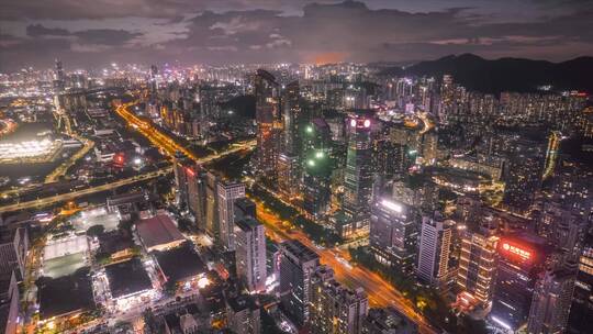 深圳福田车公庙夜景