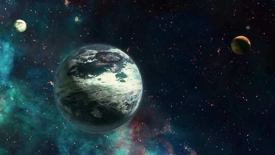 地球  背景 宇宙 探索  行星视频素材模板下载