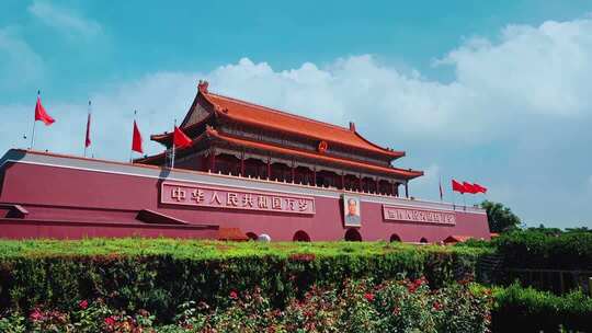 天安门广场人民大会堂人民英雄纪念碑