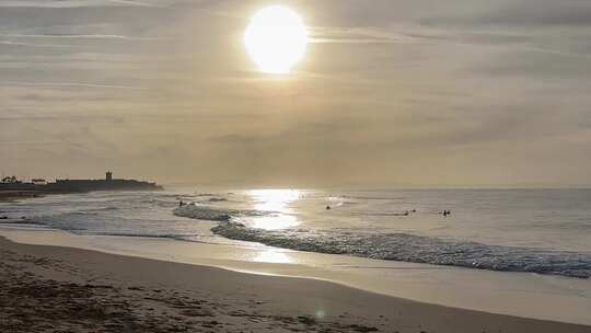 浅海黎明景观