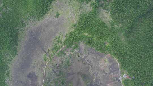 黑龙江五大连池火山群航拍