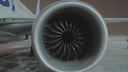 飞机喷气引擎视频素材模板下载