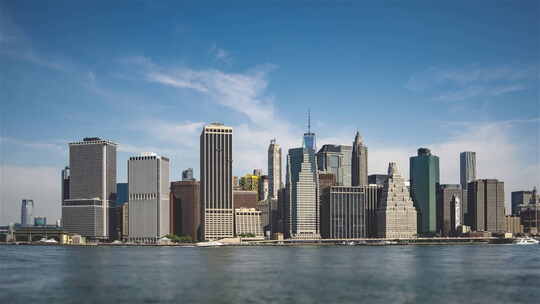 纽约曼哈顿下城的鸟瞰图