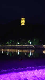 文成县夜景街景