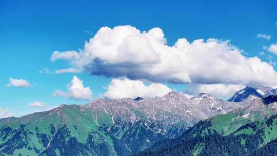 山林间的航拍全景