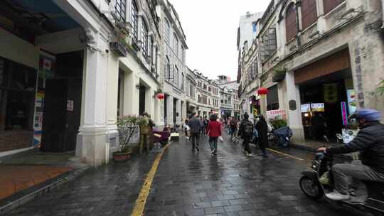 海口骑楼老街街景