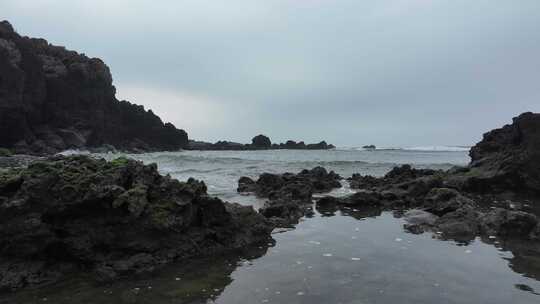 海南龙门激浪海岸航拍