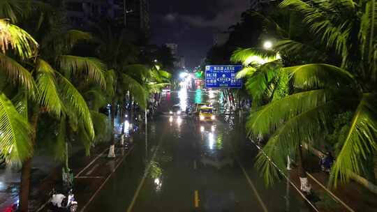 城市内涝洪水水灾 纪实拍摄路面积水视频素材模板下载