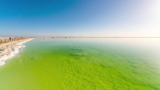 察尔汗盐湖 青海 柴达木盆地视频素材模板下载