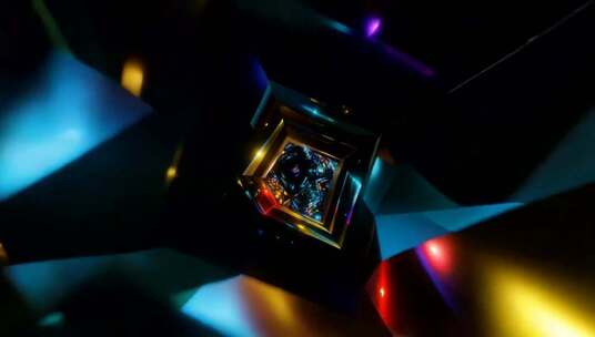 光影特效中的神秘立方体